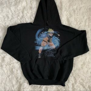 Boys medium black Naruto hoodie